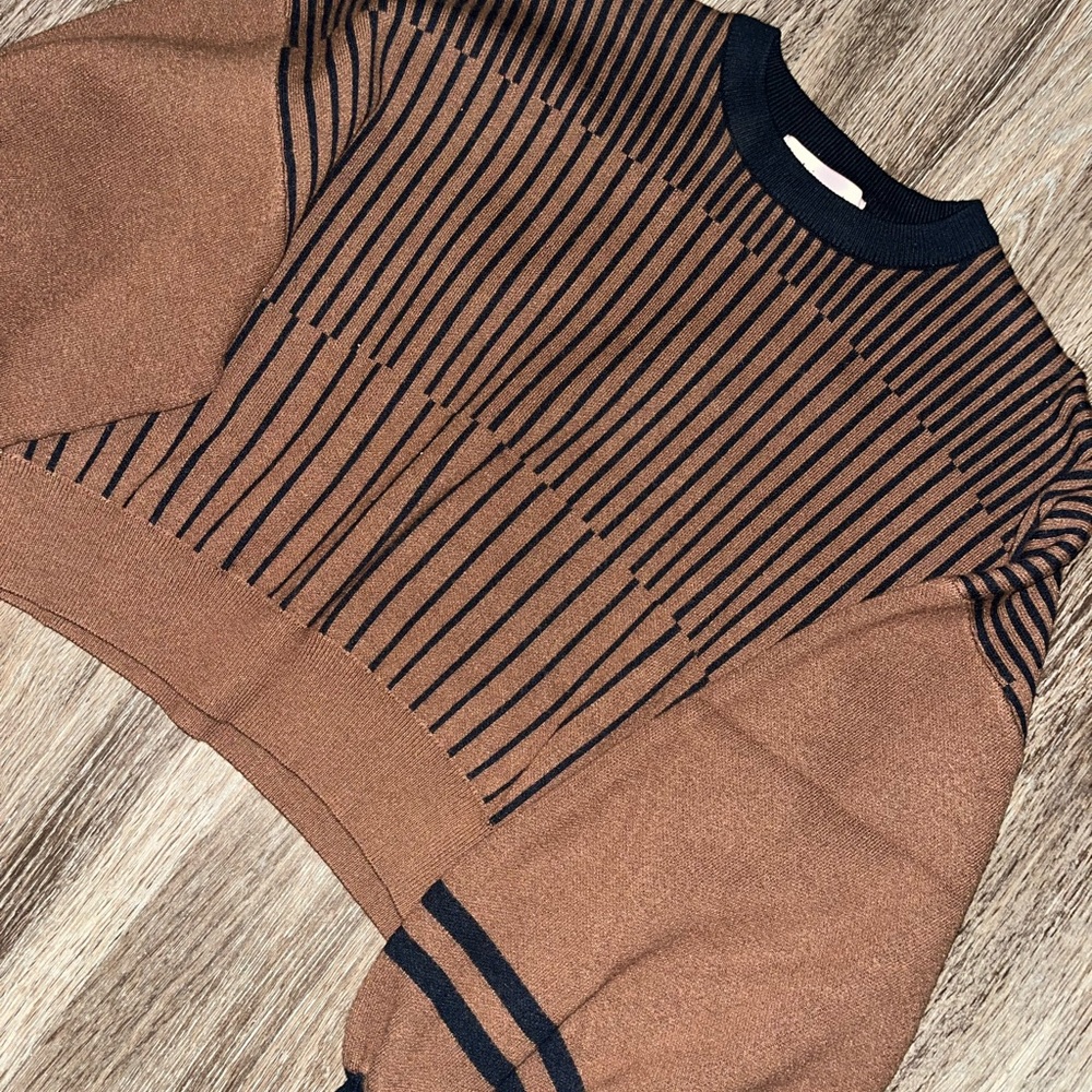 Philosophy Sweater Brown and Black XS